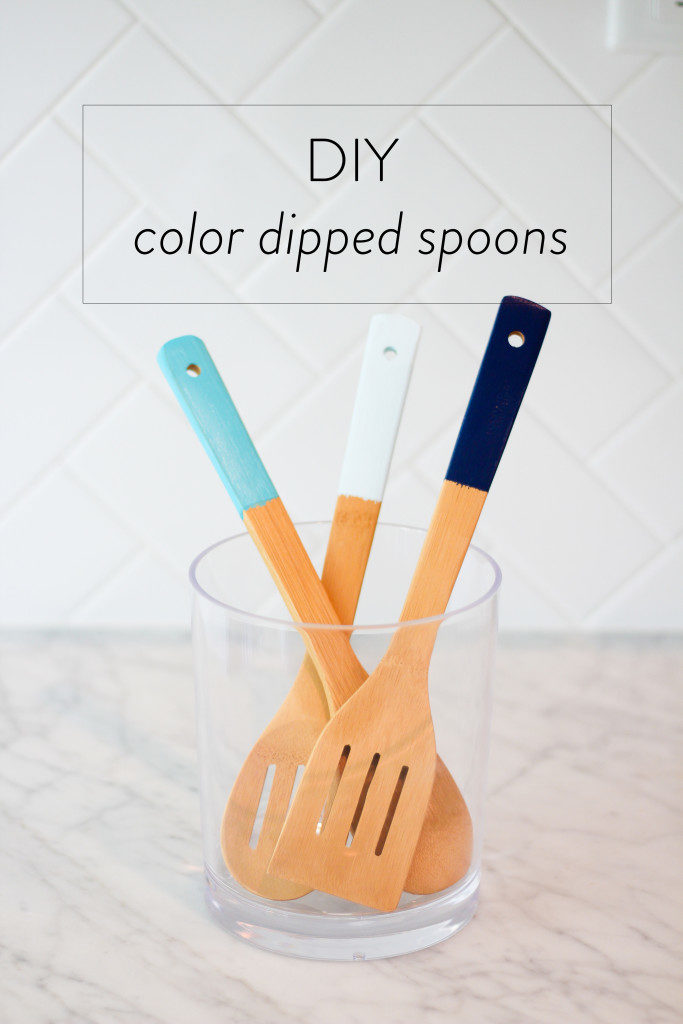 DIY: Color Dipped Spoons