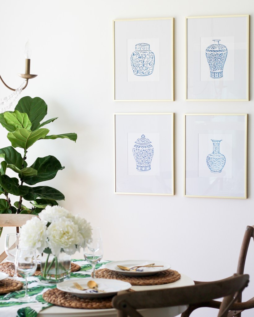 DIY Ginger Jar Gallery Wall