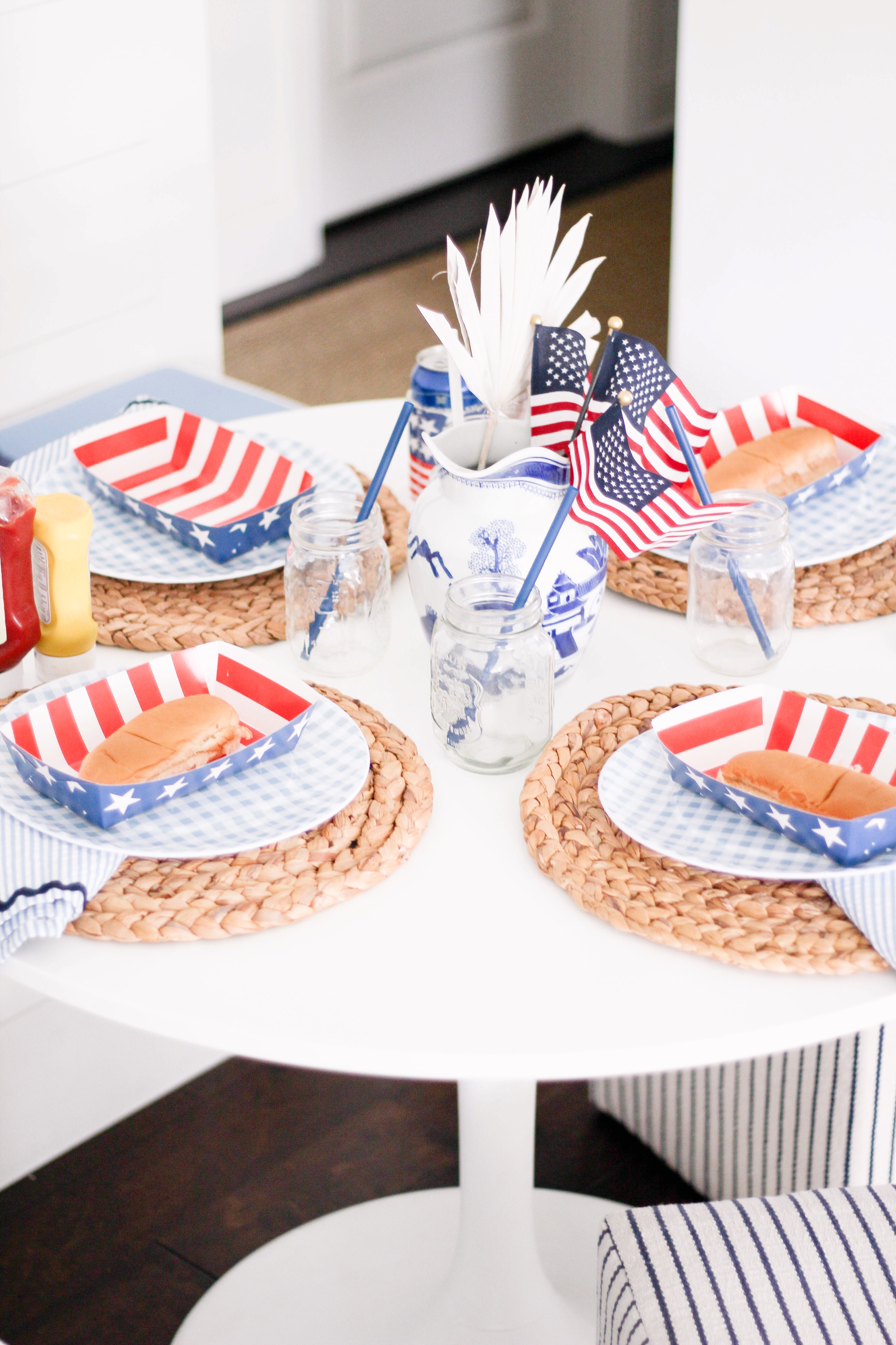 My Target Dollar Spot Fourth of July Table