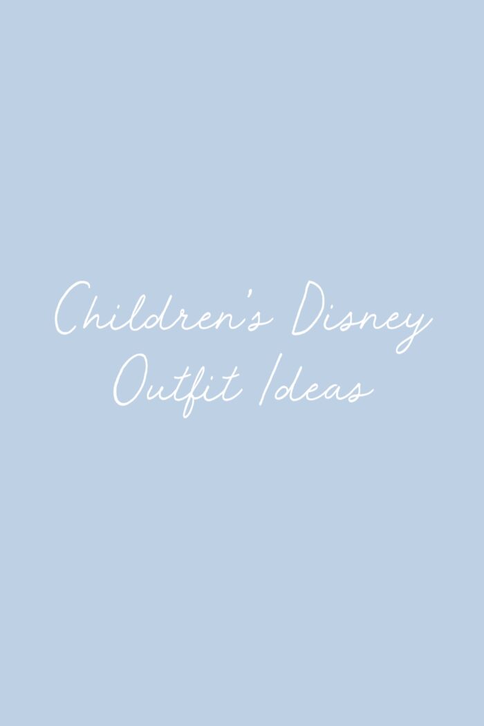 Disney Outfit Ideas for Littles
