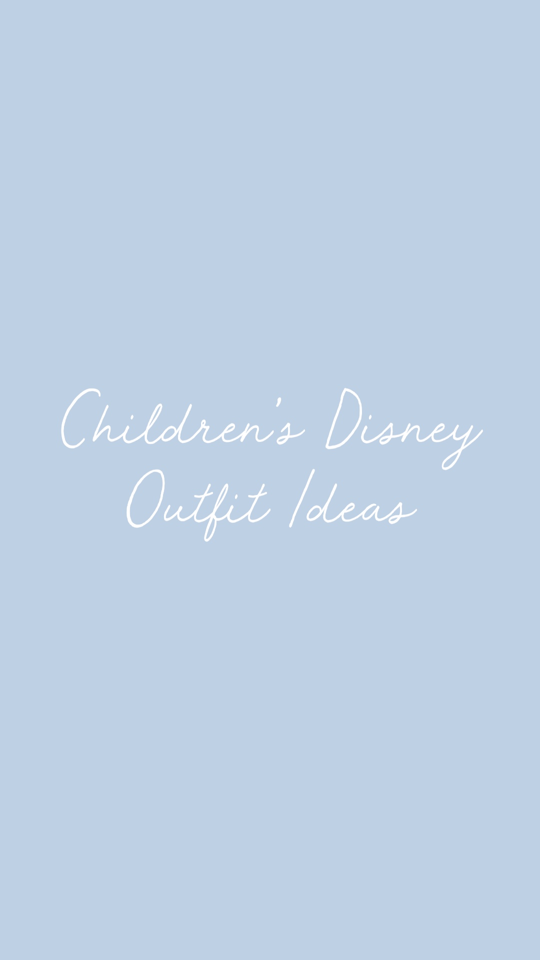 Disney Outfit Ideas for Littles